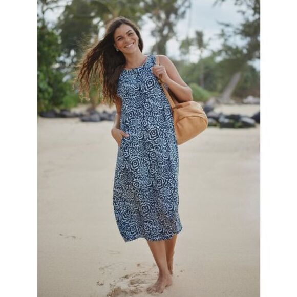 ✨RipSkirt Night Blooms Maxi Dress Sleeveless Summer Sun Sz L Dress✨ - Picture 2 of 10